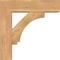 Ekena Millwork Imperial Block Smooth Bracket w/ Offset Brace, Western Red Cedar, 5 1/2"W x 18"D x 18"H BKT0604X18X18IMP05SWR - alternate 2